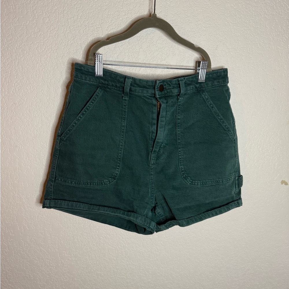 Universal Thread Dark Green High-Waist Shorts